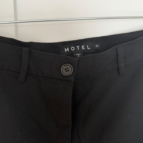 Motel Rocks Black Tailored Trouser Pants - Picture 2 of 3